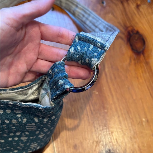 SACAMAIN Sac A Main Art Brocade Pocketbook Purse Designer Fabric Pockets Galore - Picture 7 of 11